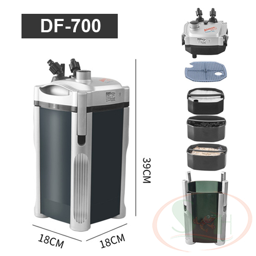 Lọc thùng atman df 500, 700, 1000, 1300 canister filter lọc ngoài bể cá tép thủy sinh