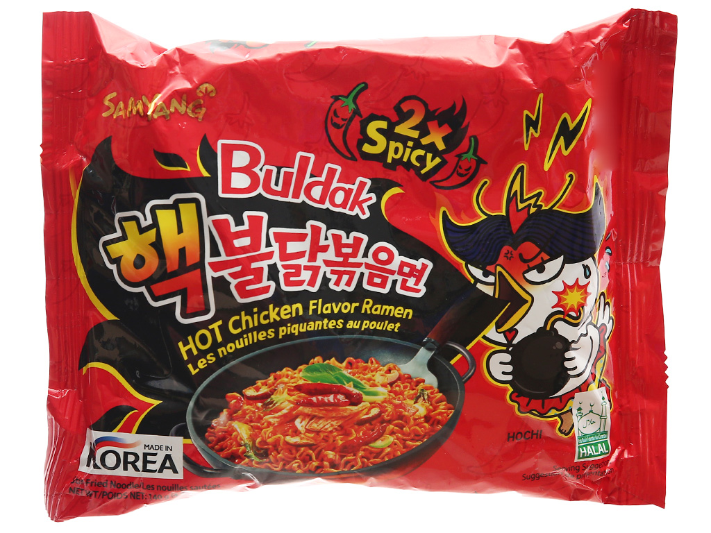 Mì Khô Gà Cực Cay Samyang Gói 140g