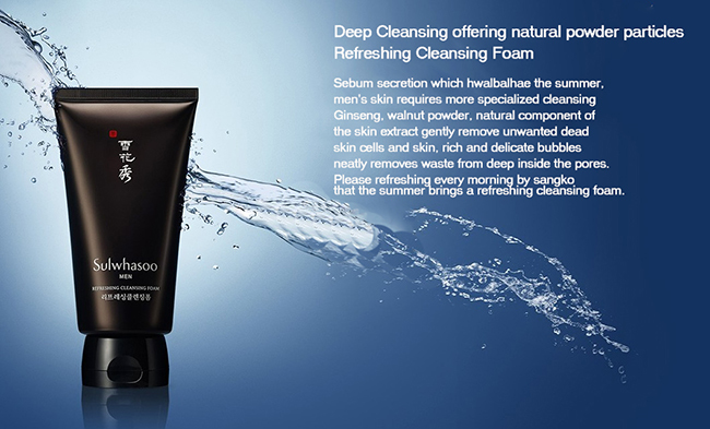 sulwhasoo men refreshing cleansing foam