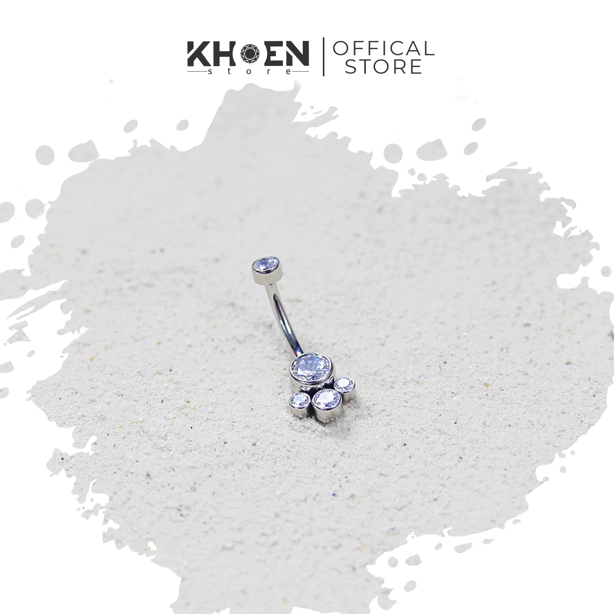 Khuyên Rốn chân mèo - Titan - Khoen Store