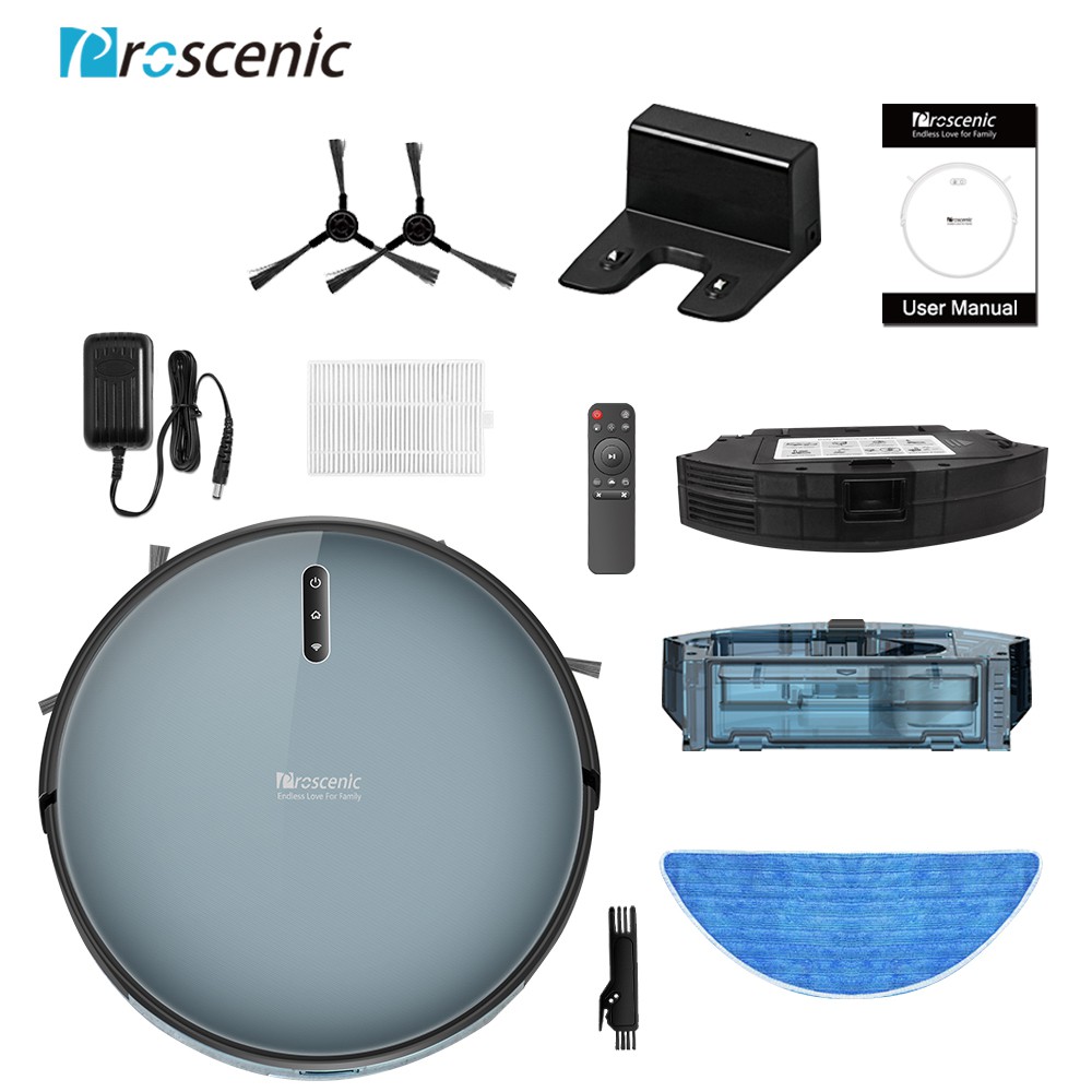Group Buy] Proscenic 830T Robot Vacuum Cleaner with 2000Pa Suction Power  APP Control Water Tank Large Dust Box | Lazada Singapore