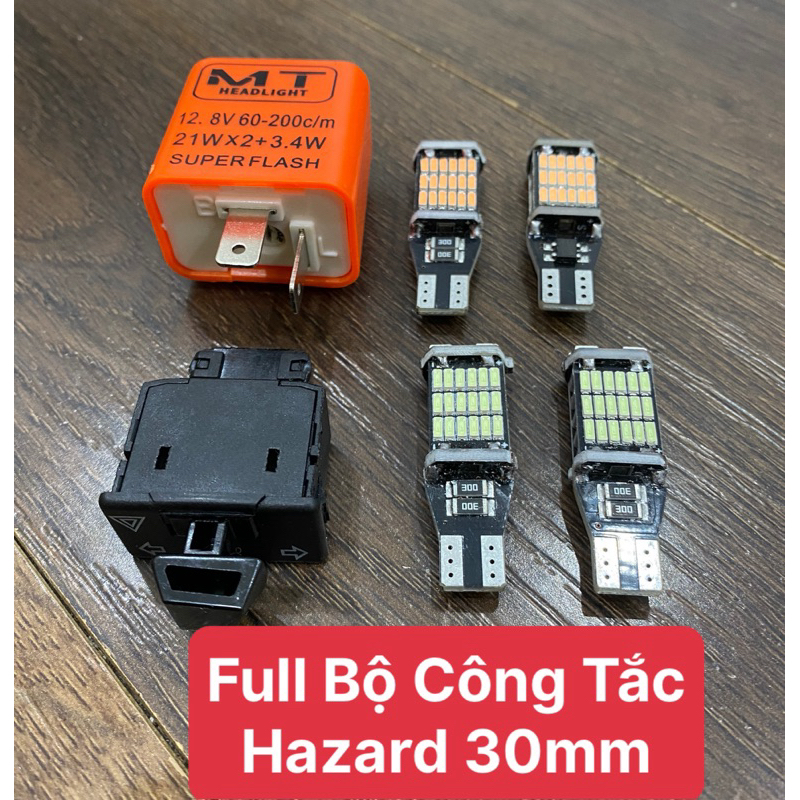 Combo hazard wave/vision/ab/ 4 bóng t15 +công tắc + chớp nhanh xịn