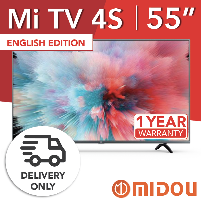 Ready Stocks Xiaomi 4s 55 Inch Android Smart Tv English Version Lazada Singapore
