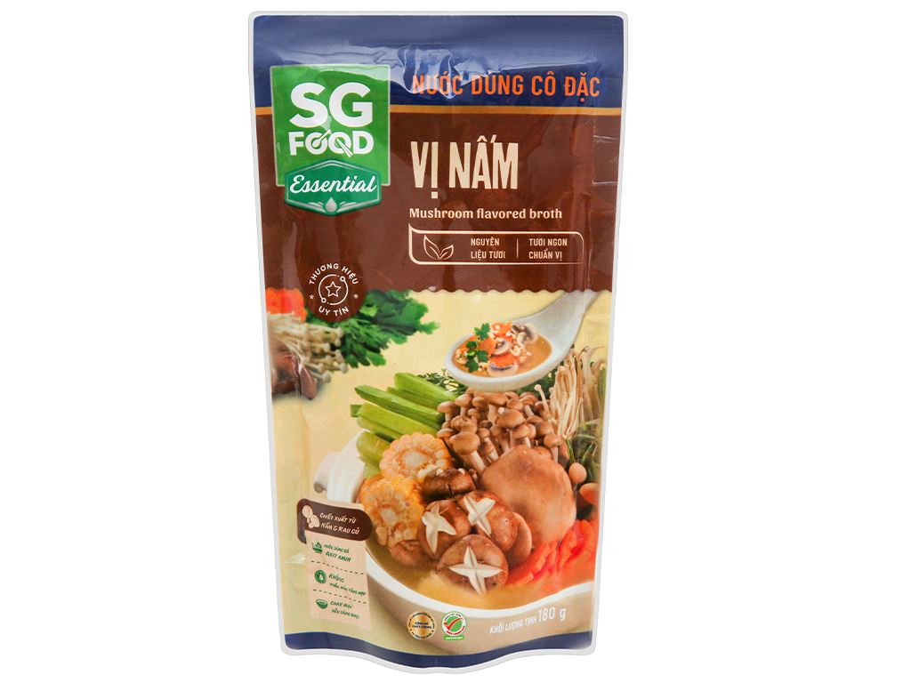 Nước dùng cô đặc  SG Food gói 180g (  lẩu thái/ lẩu thái chay/ bún bò)