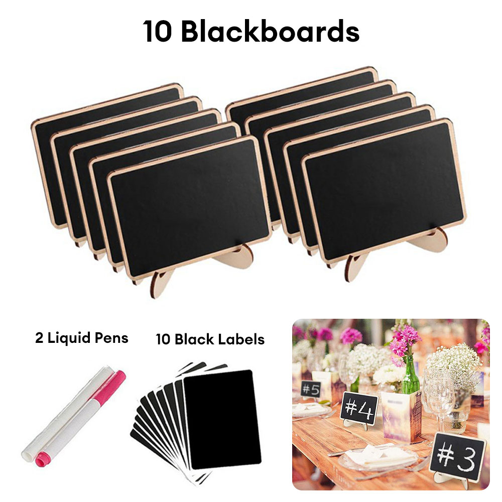 ZIR Mall Mini Chalkboard Easel Signs for Tabletop Decorations Restaurant Food Display Message Boards Small Business Wedding