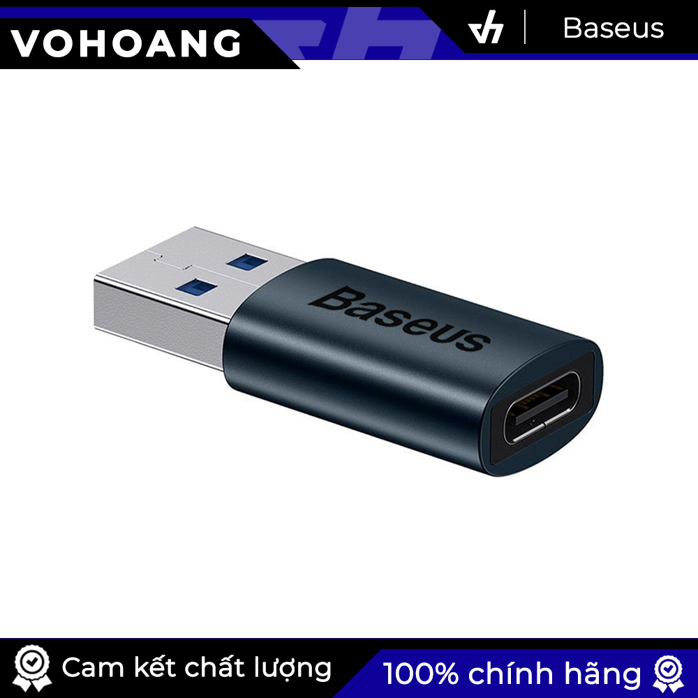Đầu chuyển cao cấp Baseus USB-A to TypeC LVL003