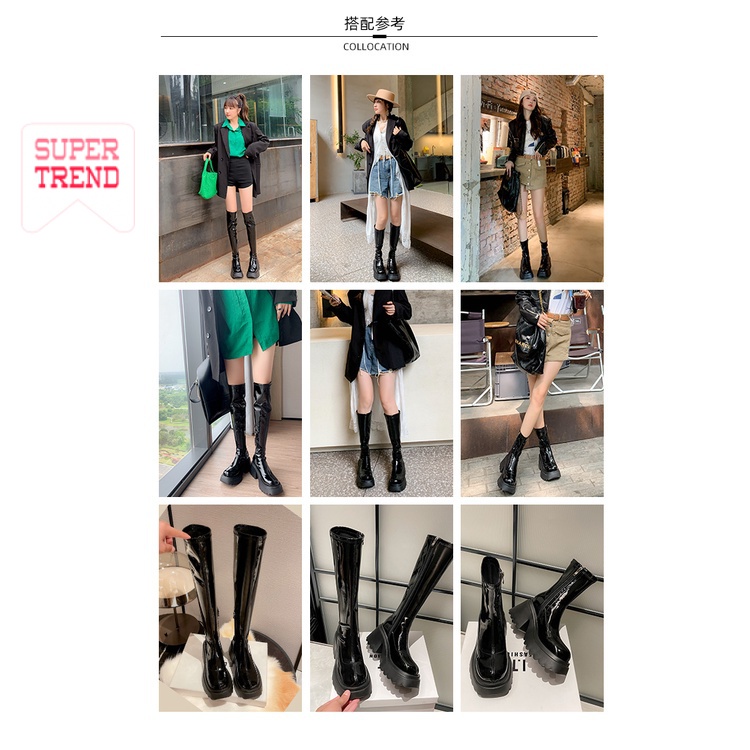 Giày Bốt Cao Gót 8Cm Thời Trang Dành Cho Nữ