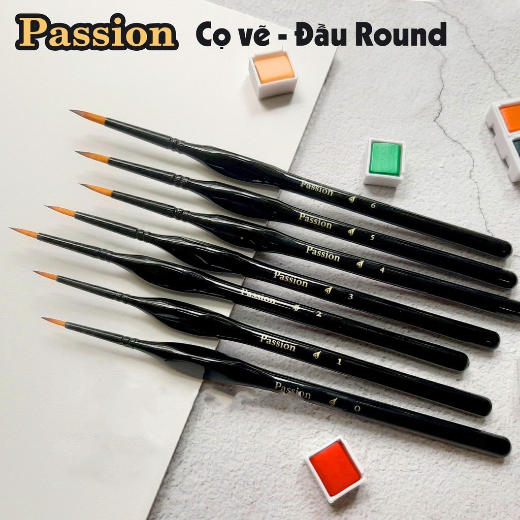 Cọ tỉa PASSION Cọ đi nét nhiều size