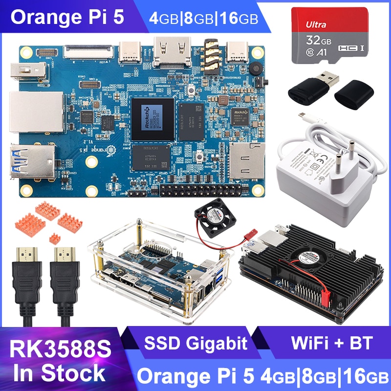 Buy Orange Pi 5 8GB RAM Single Board Computer RK3588S PCIE Module