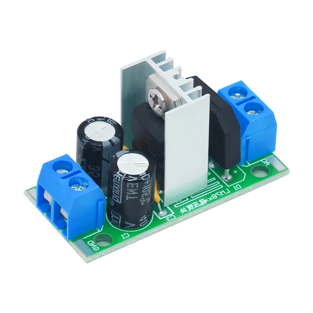 Dipprun lm7805 lm7809 lm7812 dc/ac three terminal voltage regulator power module 5v 9v 12v output max 1.2a
