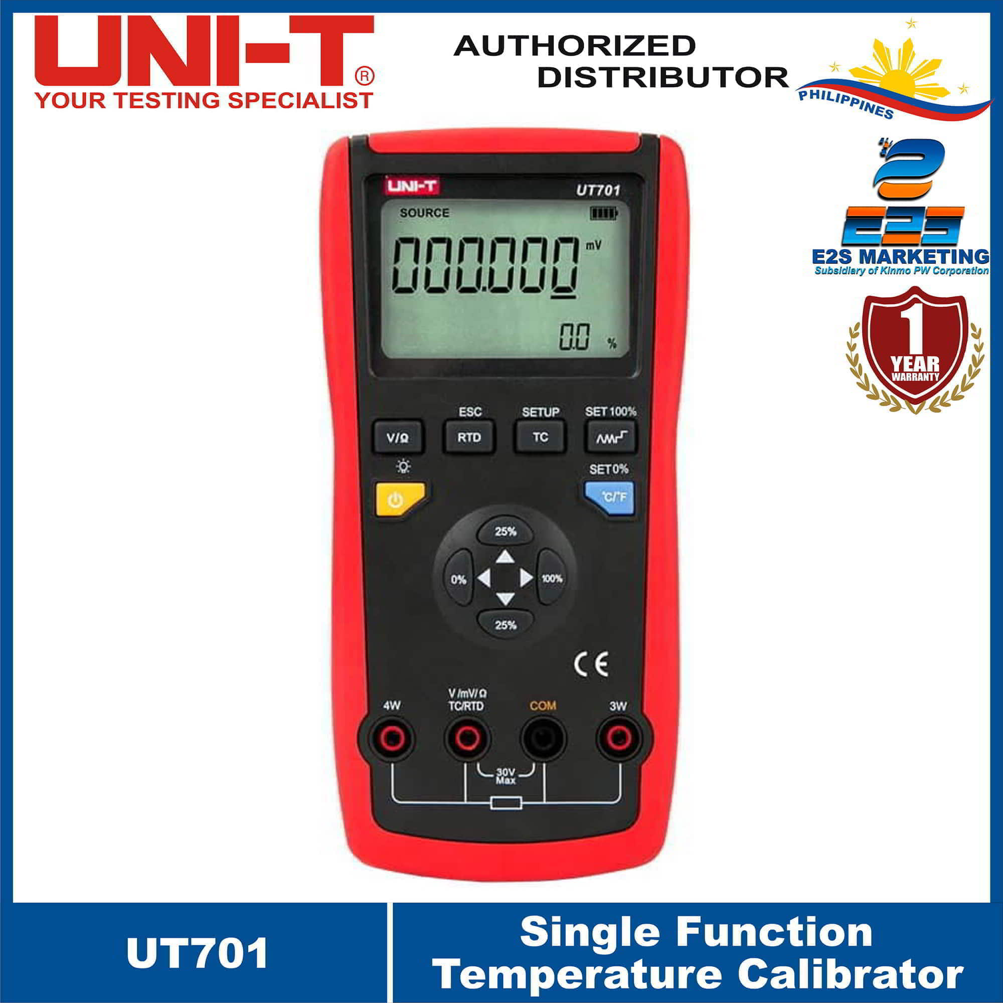 UNIT Single Function Temperature Calibrator UT701 High Precision
