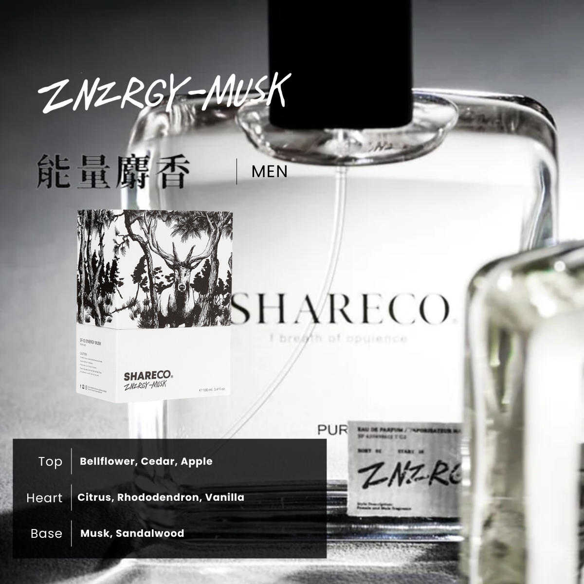SHARECO 香衣水 香水 | ENERGY-MUSK 能量麝香 | Eau de Parfum (EDP