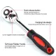 Remax 1/4" 3/8" 1/2"inch Ratchet Wrench 24 Teeth Extending Telescopic Ratchet Socket Wrench Reversible Tool Plat 1pc. 