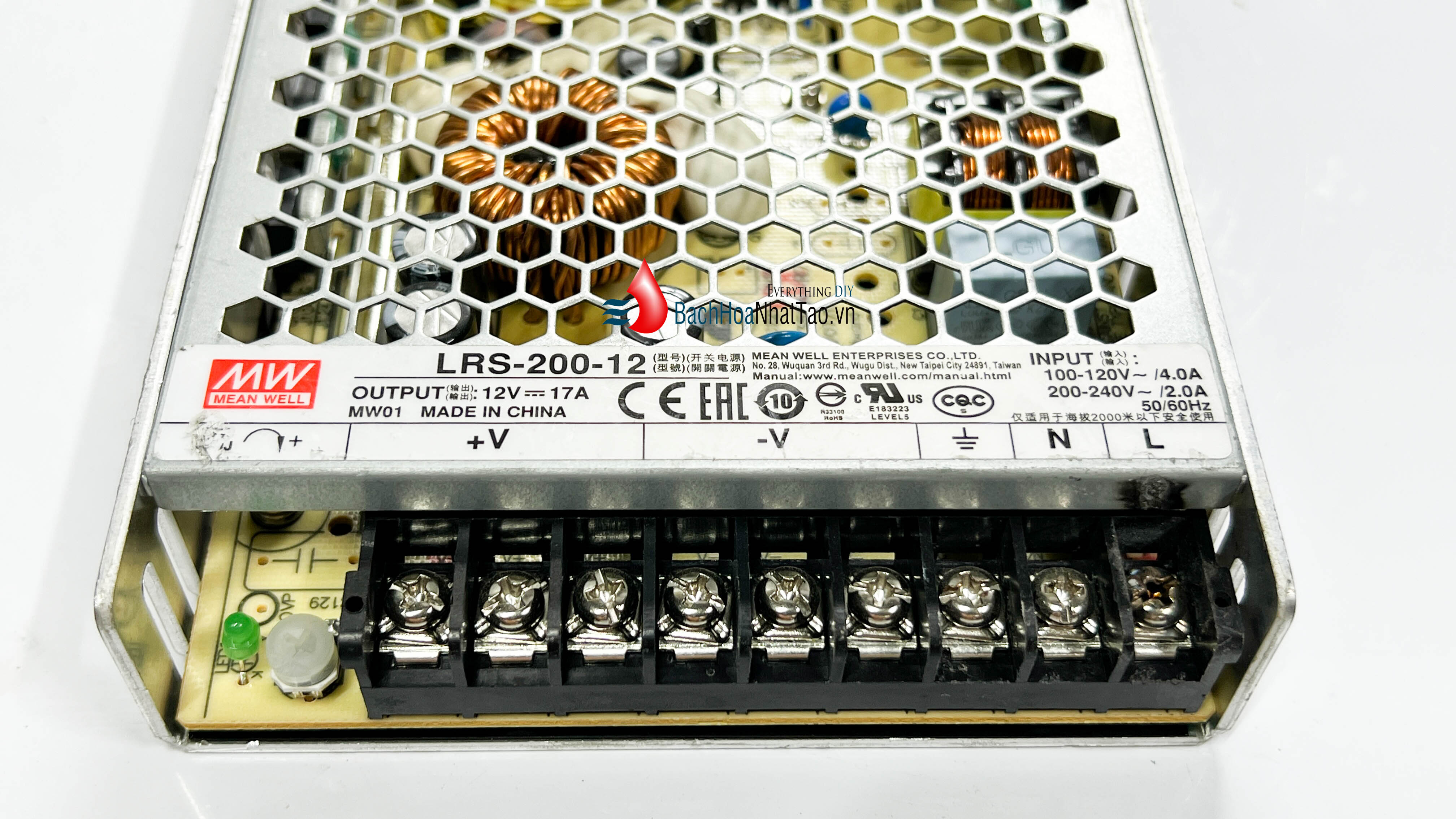 Nguồn tổ ong Meanwell 12V - 17a 200W