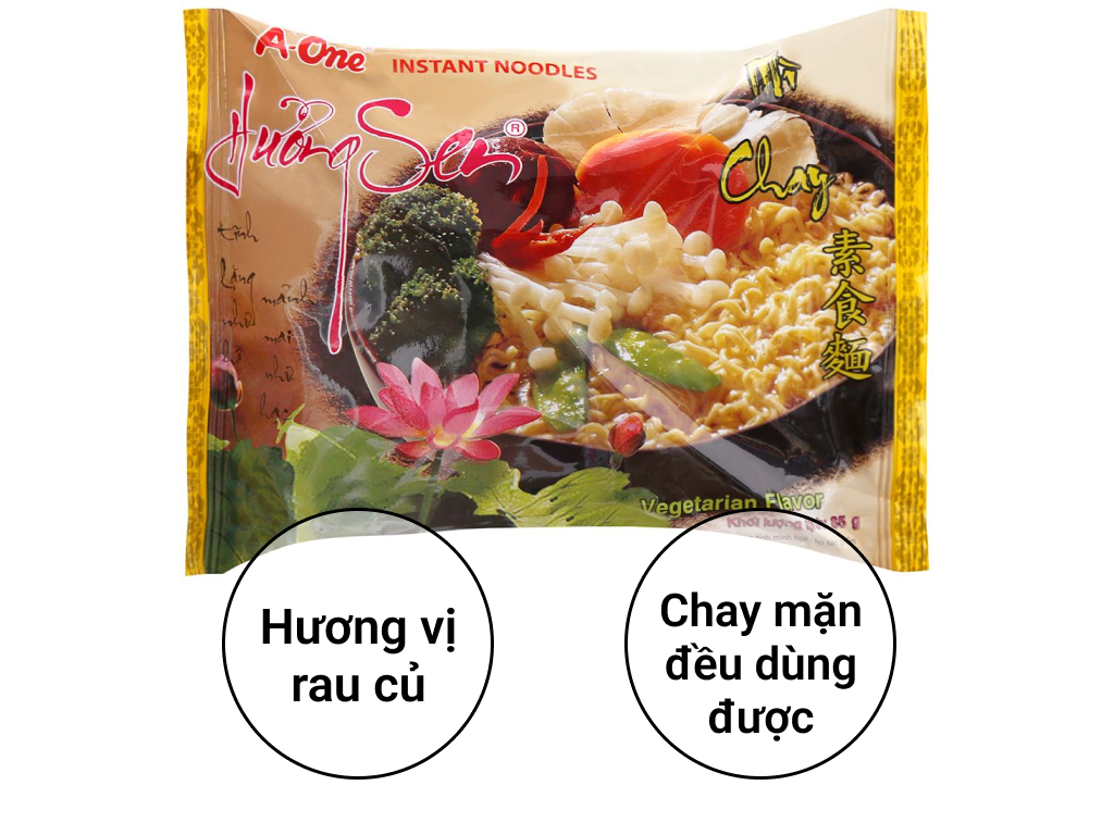 TH 30 GÓI MÌ A ONE CHAY HƯƠNG SEN 85GR -C