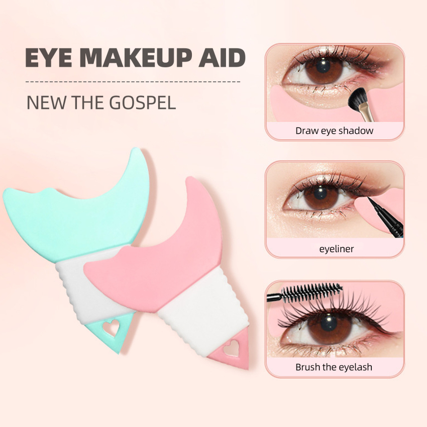 1 PC trang điểm vẻ đẹp mới Kẻ Mắt Eyeshadow Stencil mô hình mẫu công cụ tạo hình nhanh chóng Kẻ Mắt Eyeshadow Stencil