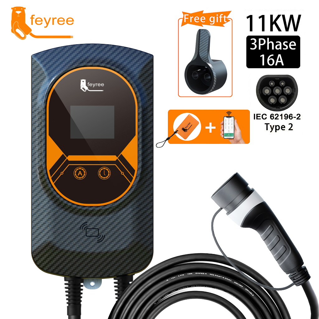 Feyree Ev Charging Station 32a Electric Vehicle Car Charger Evse