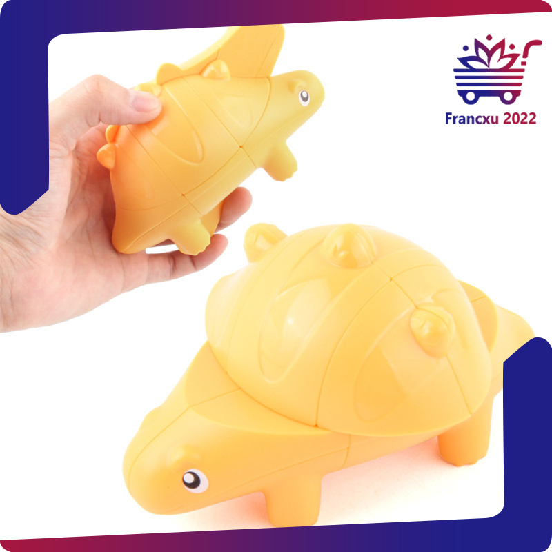 2*2 Stickerless Children Decompression Magic Cube Toy Fun Dinosaur Puzzle Cube