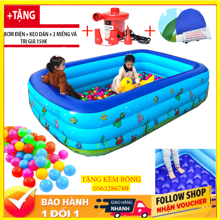 Bể phao bơi bơm hơi 1m2,1m3,1m5,1m8,2m1,2M6, HỒ BƠI PHAO cho bé, bể bơi mini gia đình, BỂ BƠI PHAO tam be boi tre em, Bể bơi phao Cỡ lớn cho bé và gia đình