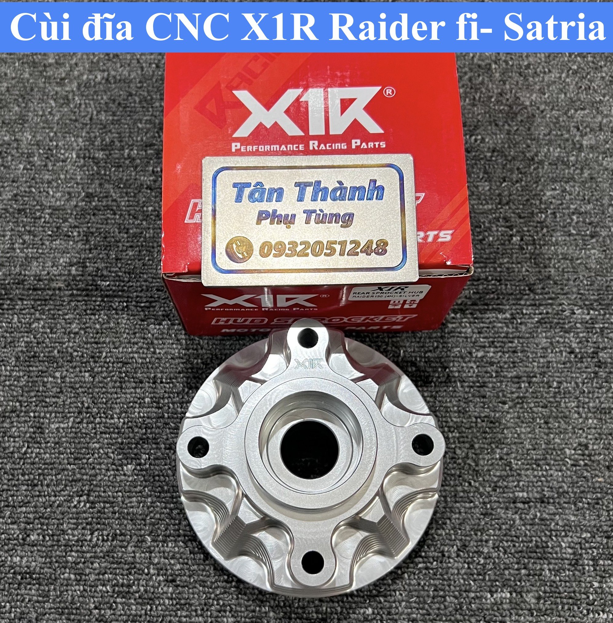 Cùi đĩa cnc x1r raider fi, satria 4 lỗ chính hãng