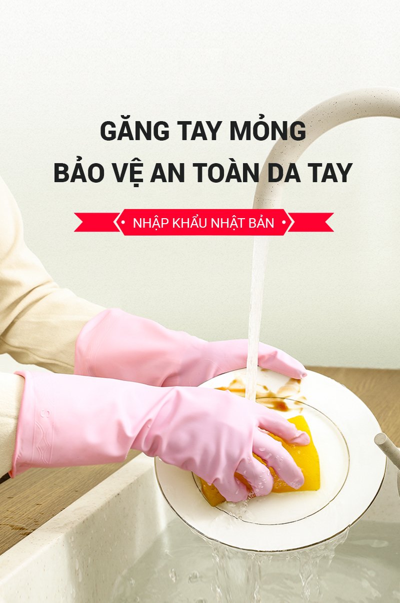 GĂNG TAY RỬA BÁT SEIWA NHẬT BẢN