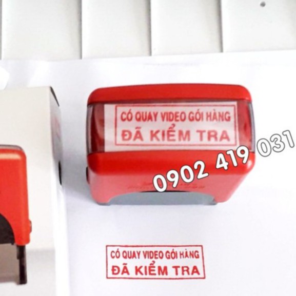 Con Dấu Có Quay Video Gói Hàng, Đã Kiểm Tra [ Shiny Printer 14 x 38mm ]