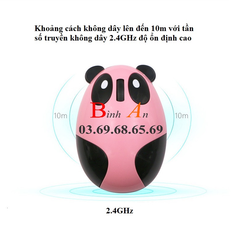 [Có Bảo Hành] Chuột có dây mini Panda Mouse