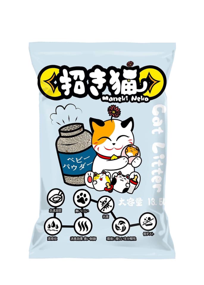Cát vệ sinh cho mèo MANEKI NEKO cat litter 5L