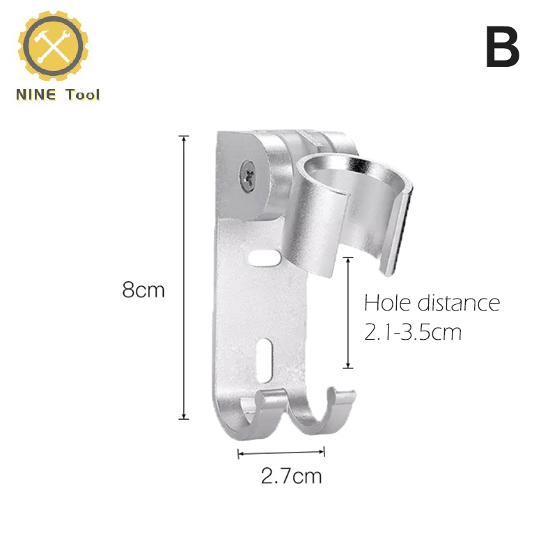 VON Giá đỡ vòi hoa sen bằng nhôm giá đỡ đầu vòi hoa sen gắn tường có thể điều chỉnh
