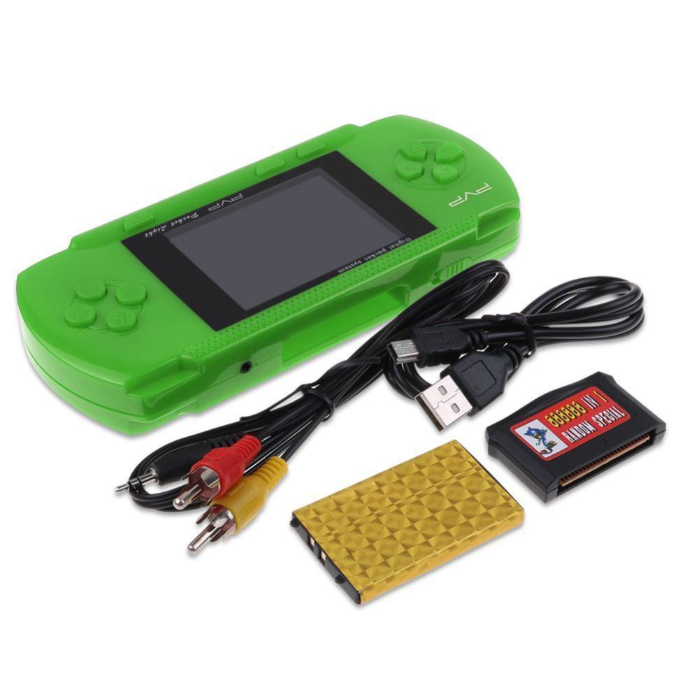 PVP 3000 Handheld Game Player Built-in 89 Games Mini Video Game Console -Option -green-Option -green