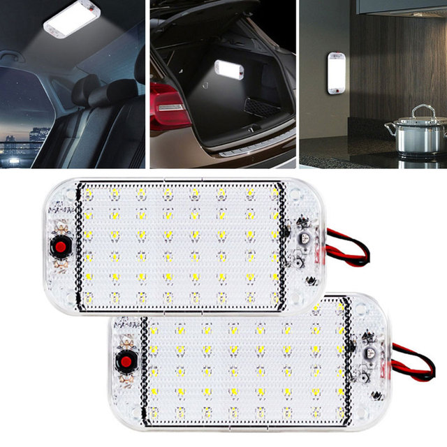 NEW 【Innovative design】1/2pcs 48led Car Led Interior Lights 12v-85v Led ...