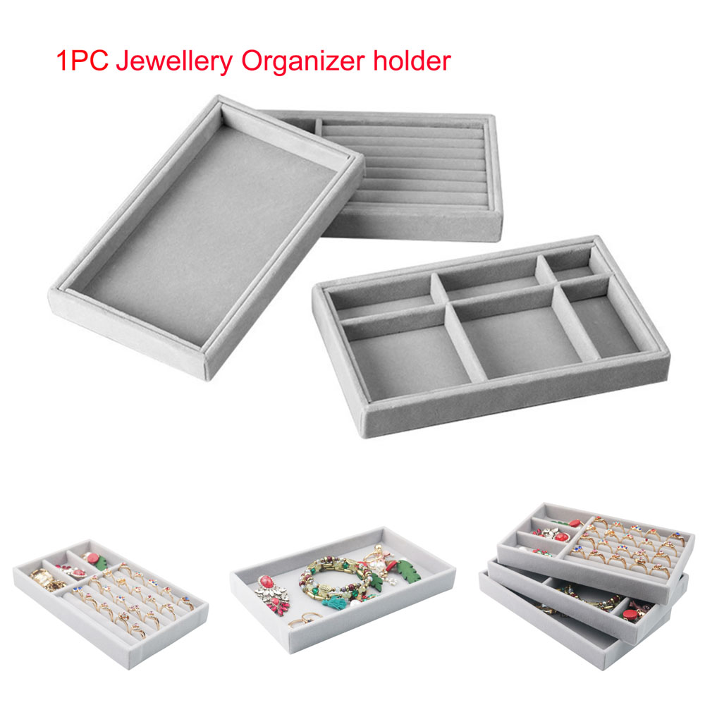 PULLBEAR Packaging 1Pc Gift Box Holder Display Tray Case Jewelry Case Jewelry Display Storage Box Organizer