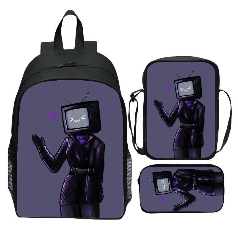 Skibidi Toilet Schoolbag Kid's Cartoon Backpack Cute Student Bag