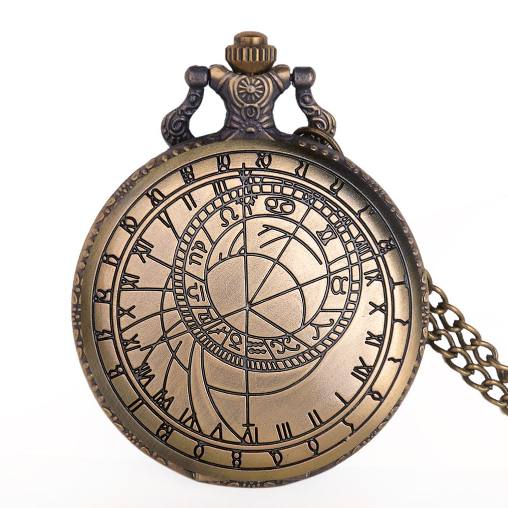 Retro The Globe Quartz Pocket Watch Analog Pendant for Boy