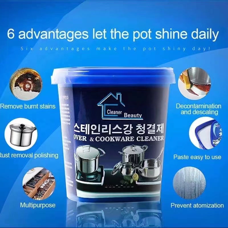 Magical Stainless Steel Cookware Kitchen Cleaner Strong Detergent Cream