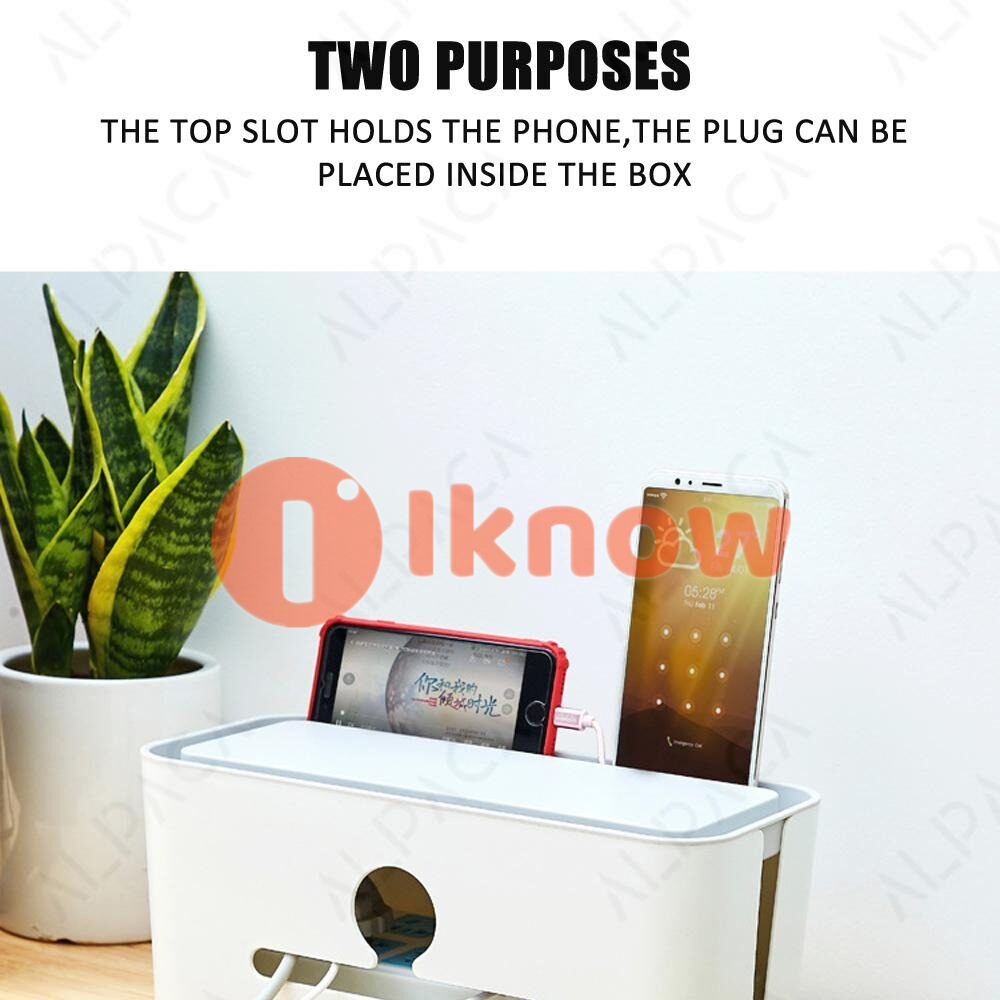 I know Table Cable Organizer Power Cord Board Storage Box USB Charger Strip Fixed Finishing Office Desktop Plug Cable Box