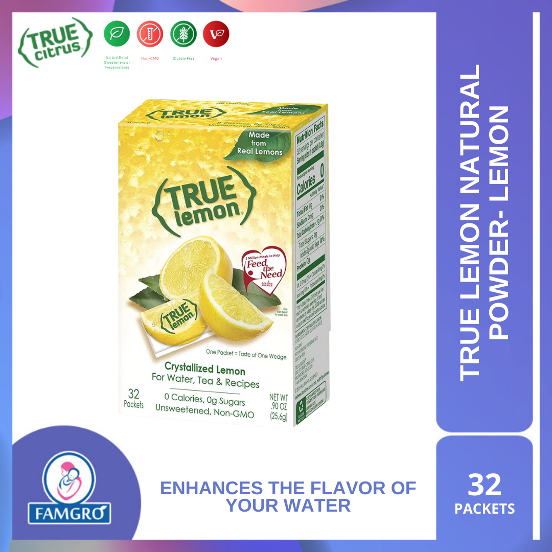 True Citrus TRUE LEMON Water Enhancer, Bulk Dispenser Pack 32/100