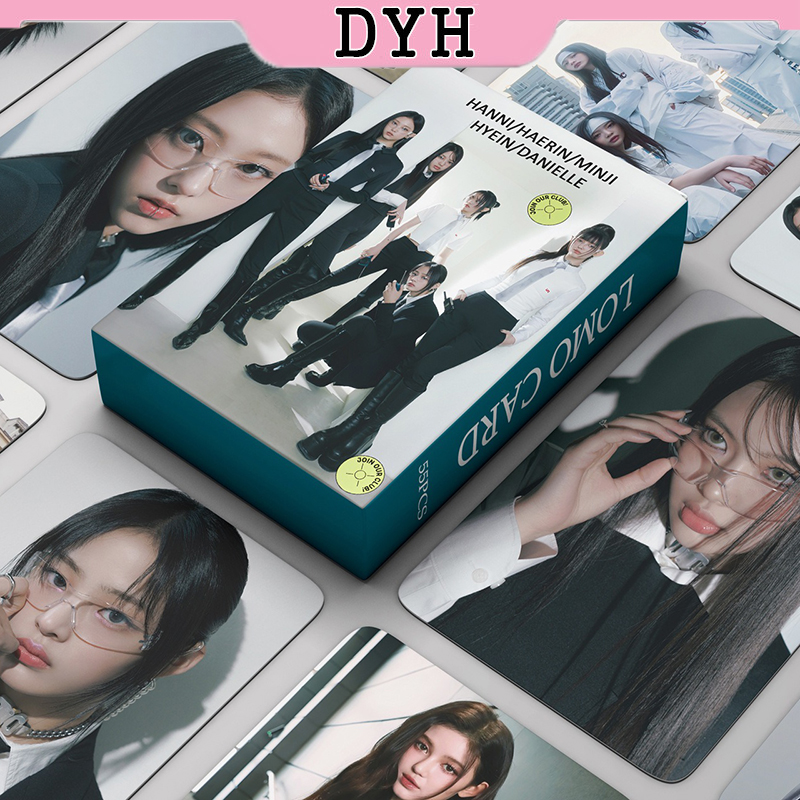 55pcs/box newjeans photocards bunnies camp album minji haerin danielle kpop lomo card collection card
