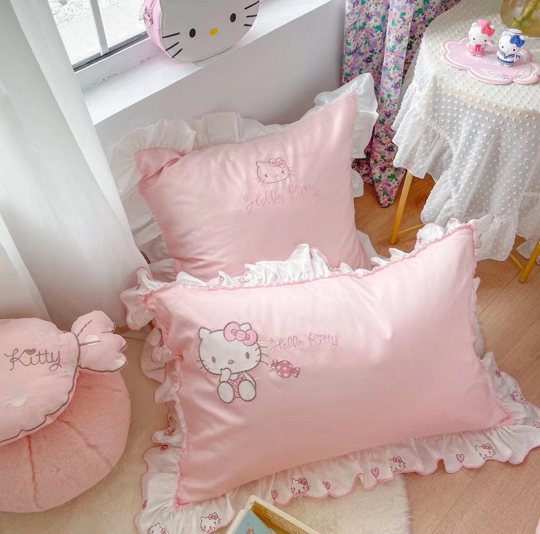 🎀 Bộ chăn ga gối lụa Hello Kitty 🎀