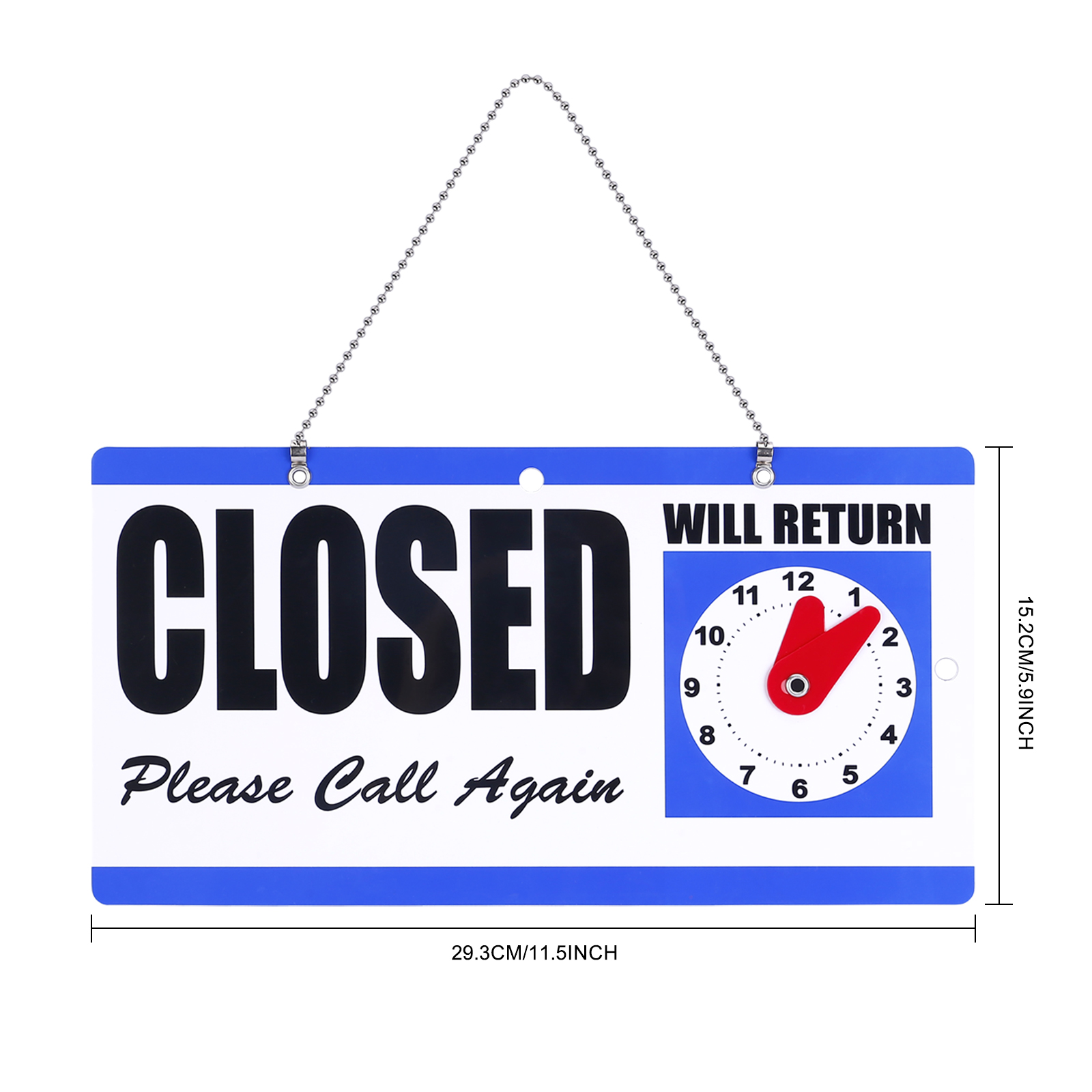 【Booming】 Open and Closed Sign, Plastic, with Hanging Chain, Dual Sides ...