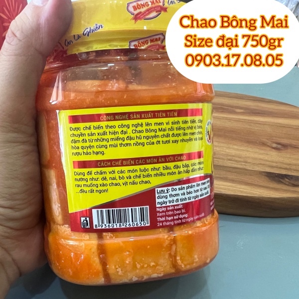 (Chay/mặn)Chao Bông Mai / Chao môn (370gr/750gr)