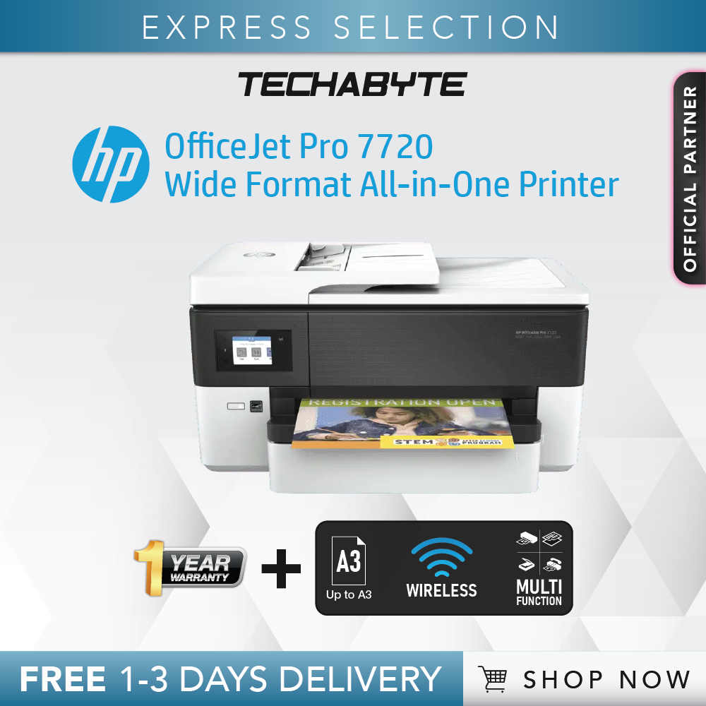 NEW]【Express Deliverynew】HP 7720 A3 OfficeJet Pro Wide Format