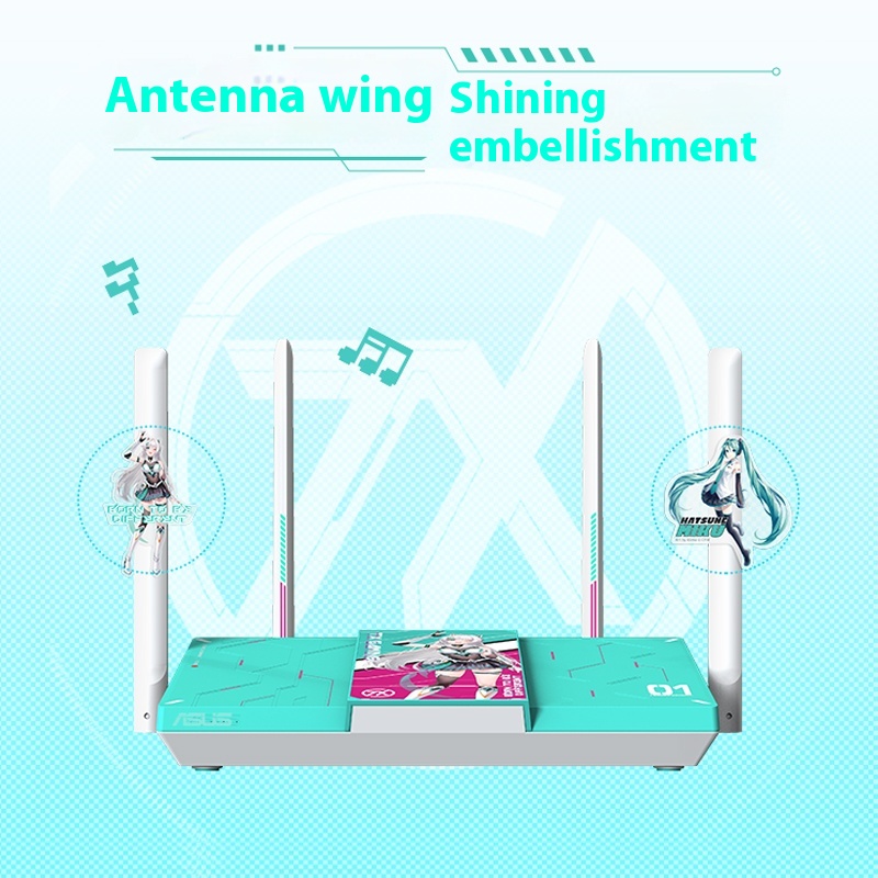 ASUS ゲーミングルーター RT-BE57 初音ミク限定 ASUS RE-BE57 Hatsune Miku Edition The Aimesh networking