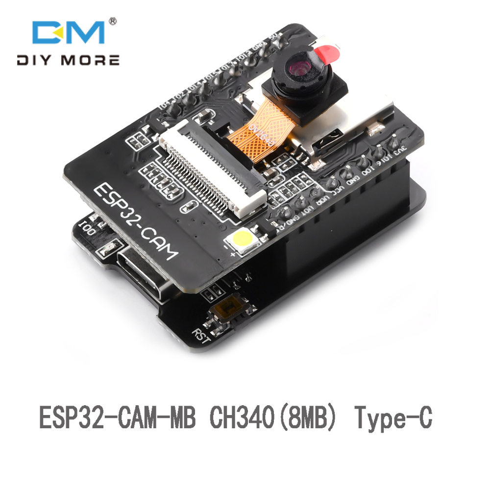 Diymore Esp32 Cam wifi Bluetooth bảng mạch phát triển Với OV2640 mô-đun máy ảnh Micro USB sang cổng nối tiếp Ch340 Nodemcu Cho Raspberry Pi