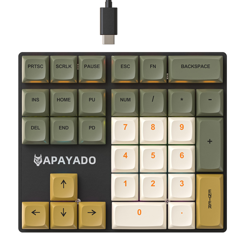 33-key Mechanical Numeric Keypad Green Shaft Red Shaft Left-handed Single-handed Financial Accountant Special External Keypad