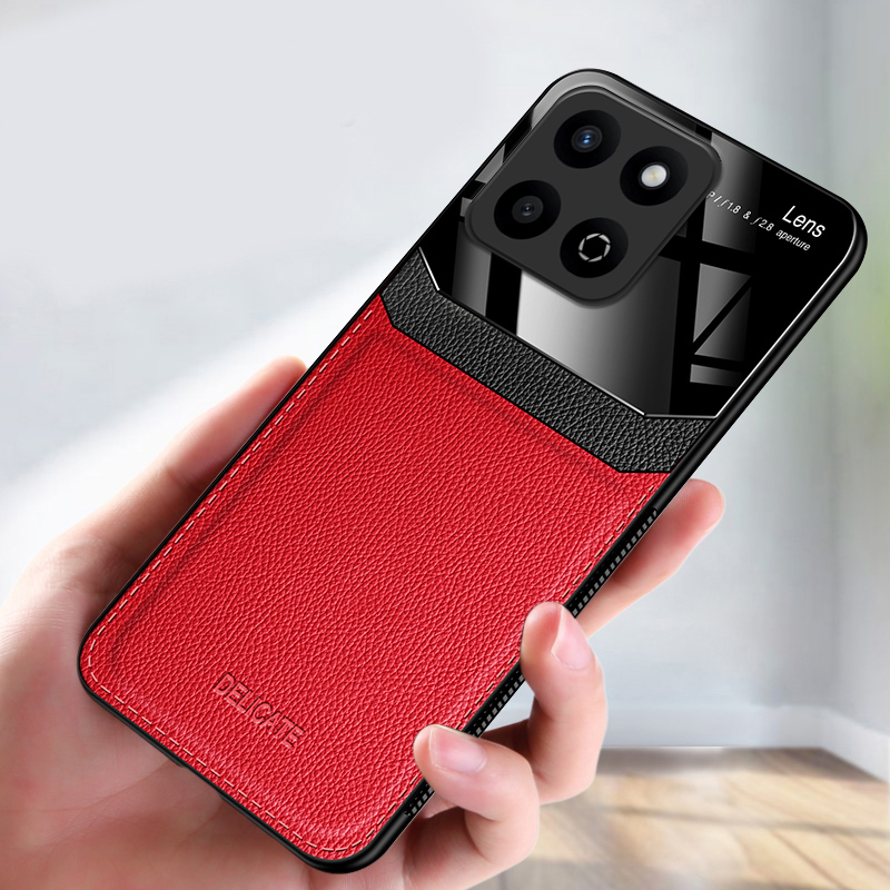 New Phone case Honor X7C Back cover Fashionable Hard Shockproof Back Mirror Film Protective Leather For Honor X7C case.