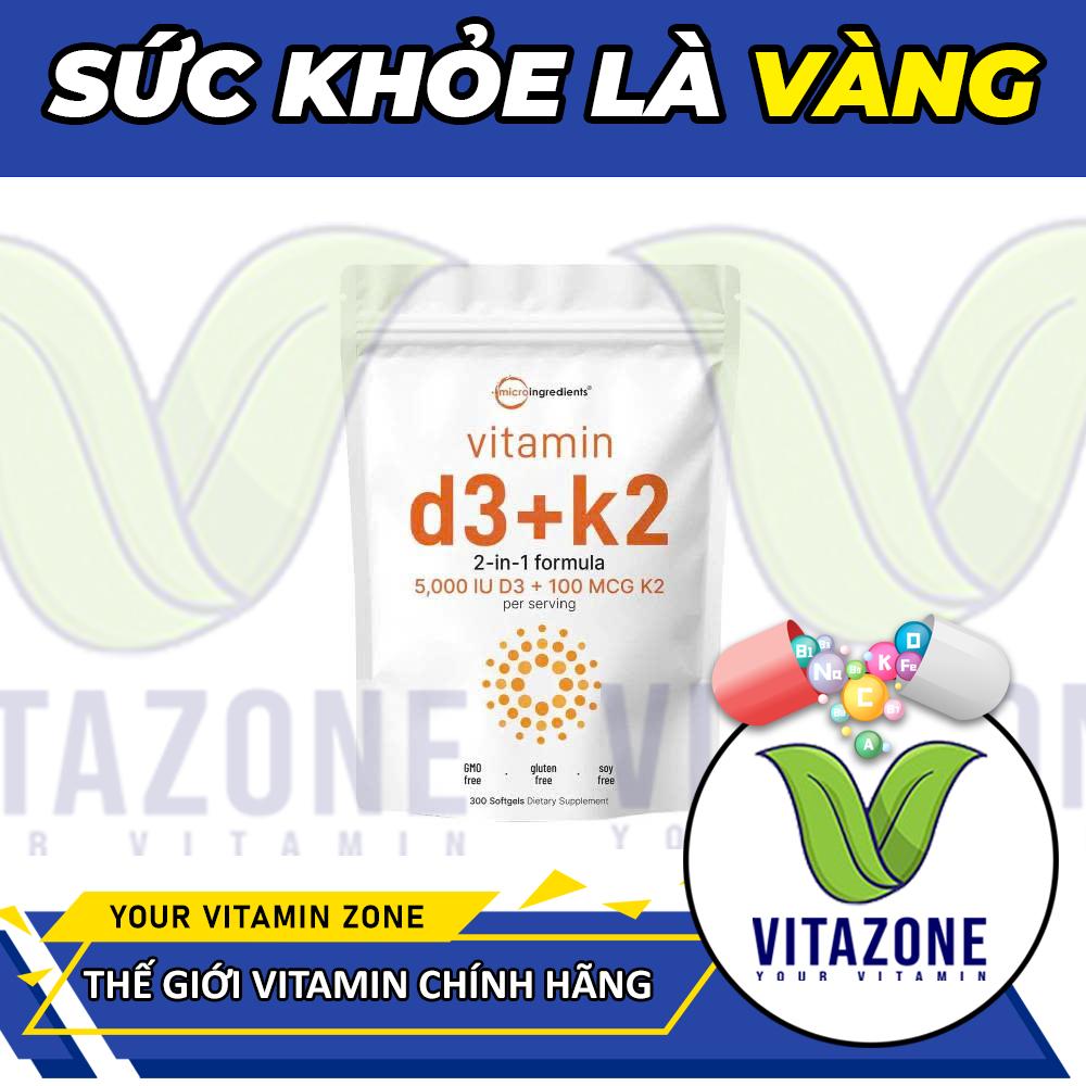 VIÊN UỐNG MICRO D3 K2 MK7 (300 VIÊN) - GIÚP XƯƠNG KHỚP KHỎE MẠNH