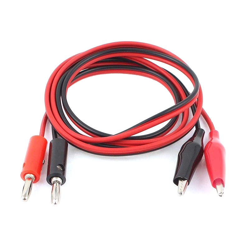 Jx Multimeter Cable Set Banana Plug To Dual Hook Clip Alligator Clip Test Probe Cable Multimeter Smd Pen Clip. 