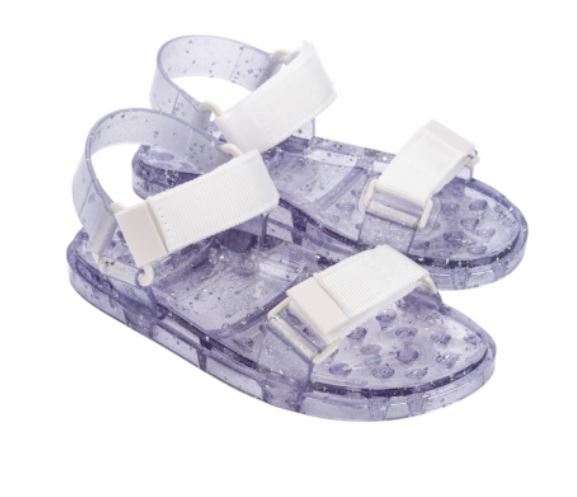 Giày sandals Melissa Papete Wide AD - Bạc