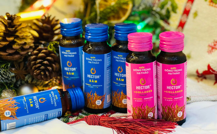 COMBO Nước Đông Trùng Hạ Thảo Hector Collagen và Hector Sâm